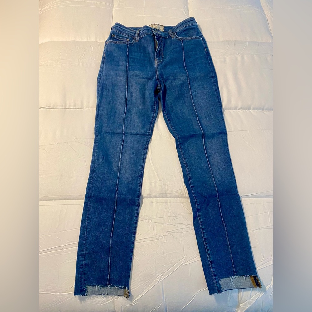 Free People Dark Blue Skinny Jeans